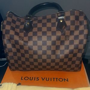 Louis Vuitton Boston Bag Speedy 30 Handbag N41364 Brown / Damier Canva